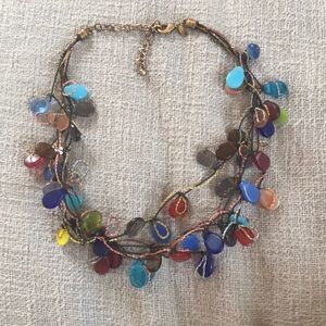 Chico’s glass beaded necklace